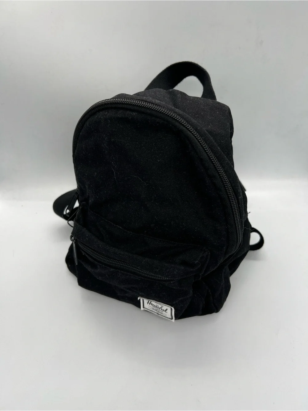 Herschel Supply Company Black Mini Backpack with Front Zip Pocket